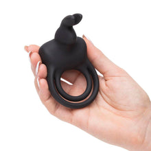 Load image into Gallery viewer, Happy Rabbit Stimulating Usb Rechargeable Cock Ring Black
