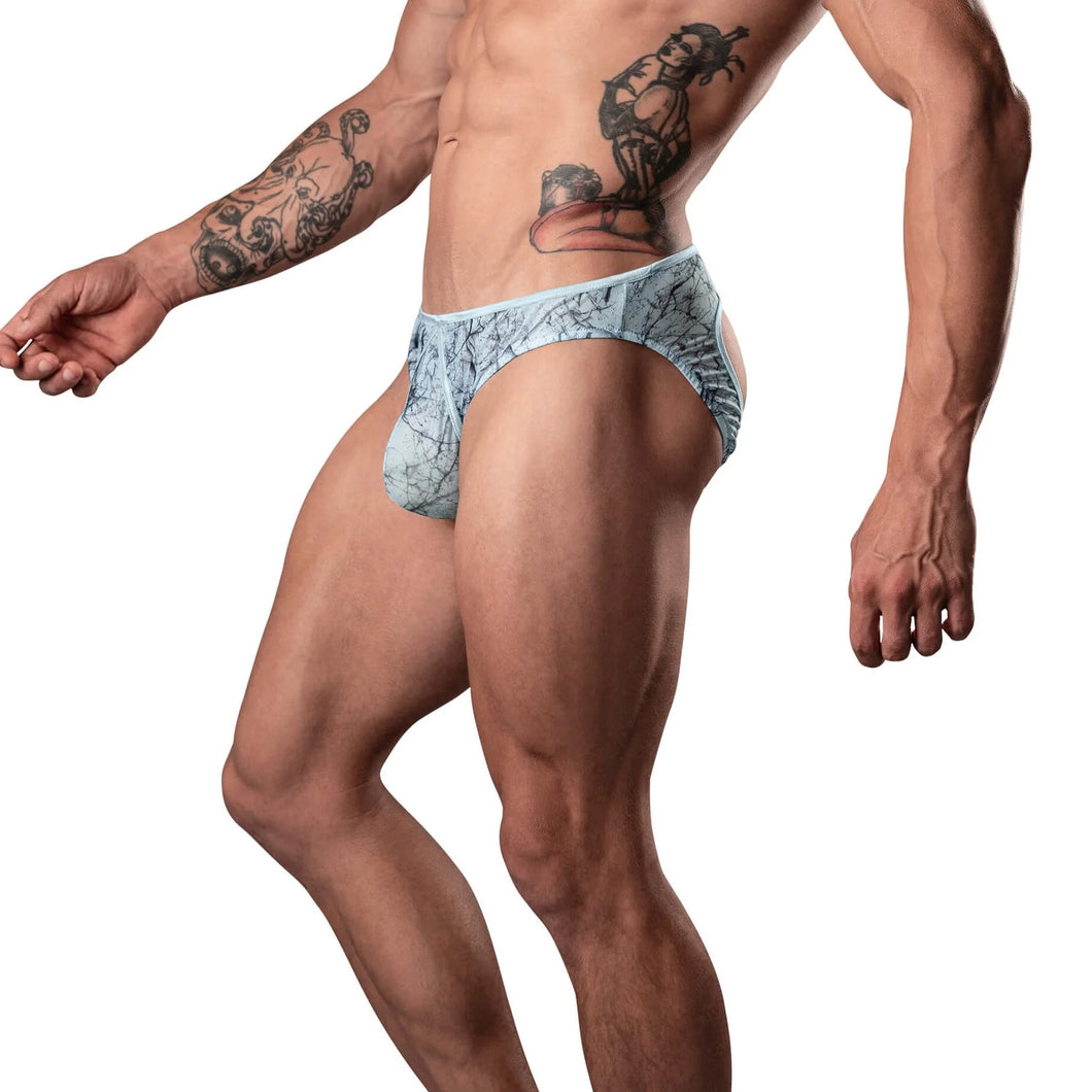 Marble Mesh Moonshine Jock Light Blue L/xl