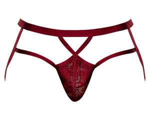 Lucifer Strappy Jock Burgundy S/m