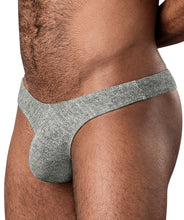 Load image into Gallery viewer, Ribbed &amp; Ready Thong Grey S/m
