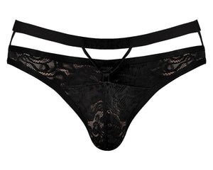 Lucifer Cutout Thong Black L/xl