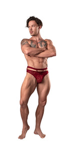 Lucifer Cutout Thong Burgundy L/xl