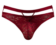 Load image into Gallery viewer, Lucifer Cutout Thong Burgundy L/xl
