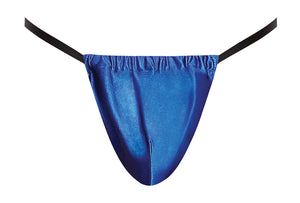 Posing Strap Satin Lycra Royal Blue O/s