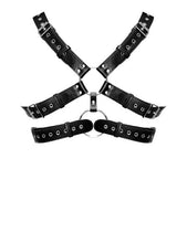 Load image into Gallery viewer, Gemini Leather Harness Black O/s
