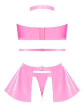 Load image into Gallery viewer, Club Candy Bra Skirt &amp; Thong Pink S/m
