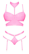 Load image into Gallery viewer, Club Candy Bra Harness &amp; Panty Pink L/xl
