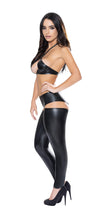 Load image into Gallery viewer, Liquid Onyx Halter Bra &amp; Cutout Pants Black S/m
