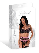 Load image into Gallery viewer, Sensual Desires Bra Cincher &amp; Thong Mauve L/xl
