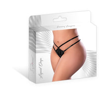 Load image into Gallery viewer, Liquid Onyx Crotchless Panty Black 2xl
