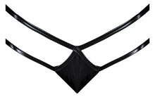 Load image into Gallery viewer, Liquid Onyx Crotchless Panty Black S/m
