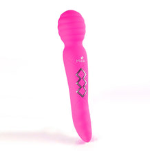 Load image into Gallery viewer, Zoe Rechargeable Dual Vibrating Wand Hot Pink
