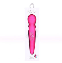 Load image into Gallery viewer, Zoe Rechargeable Dual Vibrating Wand Hot Pink
