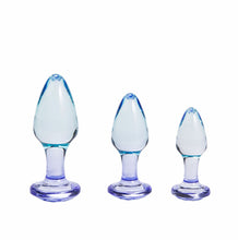 Load image into Gallery viewer, Butties 3pc Acrylic Anal Plug Set
