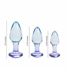 Load image into Gallery viewer, Butties 3pc Acrylic Anal Plug Set
