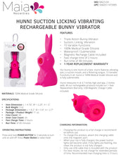 Load image into Gallery viewer, Hunni Bunny Shaped Suction Vibrator
