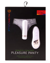 Load image into Gallery viewer, Sensuelle Pleasure Panty White Remote Control
