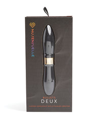 Sensuelle Double Ended Deux Bullet Black