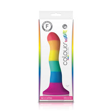 Load image into Gallery viewer, Colours Pride Edition 6in Wave Dildo Rainbow
