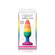 Load image into Gallery viewer, Colours Pride Edition Pleasure Plug Medium Rainbow
