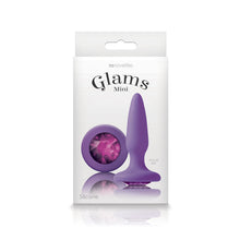 Load image into Gallery viewer, Glams Mini Purple Gem Butt Plug
