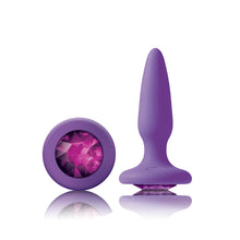 Load image into Gallery viewer, Glams Mini Purple Gem Butt Plug
