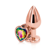 Load image into Gallery viewer, Rear Assets Rose Gold Heart Medium Rainbow
