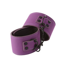 Load image into Gallery viewer, Lust Bondage Wrist Cuff Purple
