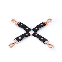 Load image into Gallery viewer, Bondage Couture Hog Tie Black W/ Rose Gold
