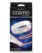 Load image into Gallery viewer, Cosmo Bondage Collar &amp; Leash Rainbow
