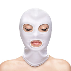 Fetish & Fantasy Eyes & Mouth Hood - White