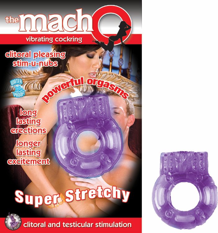 Macho Vibrating Cockring Purple