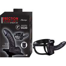 Load image into Gallery viewer, Erection Assistant Hollow Strap-on 8 Black &quot;
