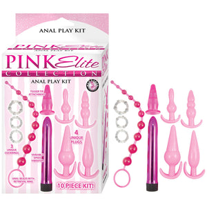 Pink Elite Collection Anal Play Kit - Pink