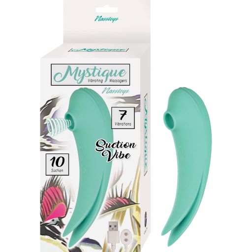 Mystique Vibrating Suction Vibe Aqua