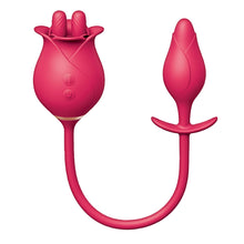 Load image into Gallery viewer, Clit-tastic Tulip Finger Massager &amp; Plug Red
