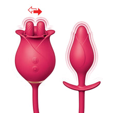 Load image into Gallery viewer, Clit-tastic Tulip Finger Massager &amp; Plug Red
