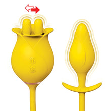 Load image into Gallery viewer, Clit-tastic Tulip Finger Massager &amp; Plug Yellow
