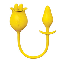 Load image into Gallery viewer, Clit-tastic Tulip Finger Massager &amp; Plug Yellow
