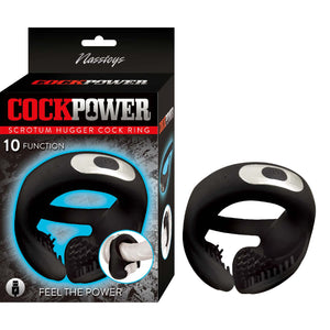 Cockpower Scrotum Hugger Cock Ring Black