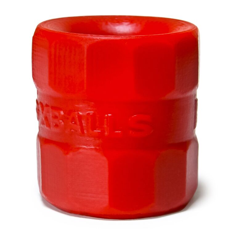 Bullballs 2 Ballstretcher Silicone Smoosh Red