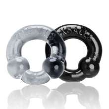 Load image into Gallery viewer, Ultraballs 2 Pk Cockring Black /clear
