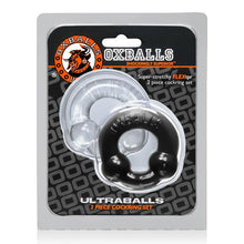 Load image into Gallery viewer, Ultraballs 2 Pk Cockring Black /clear
