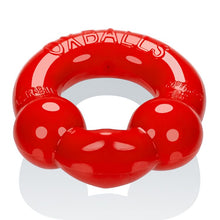 Load image into Gallery viewer, Ultra Balls Cockring 2 Pack Steel/red
