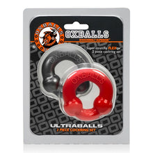 Load image into Gallery viewer, Ultra Balls Cockring 2 Pack Steel/red
