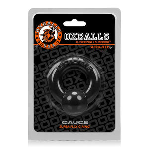 Gauge Cockring Oxballs Black