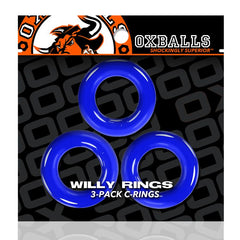 Willy Rings 3 Pk Cockrings Police Blue