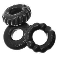 Load image into Gallery viewer, Bonemaker 3-pack C-ring Black
