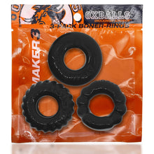 Load image into Gallery viewer, Bonemaker 3-pack C-ring Black
