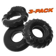 Load image into Gallery viewer, Bonemaker 3-pack C-ring Black
